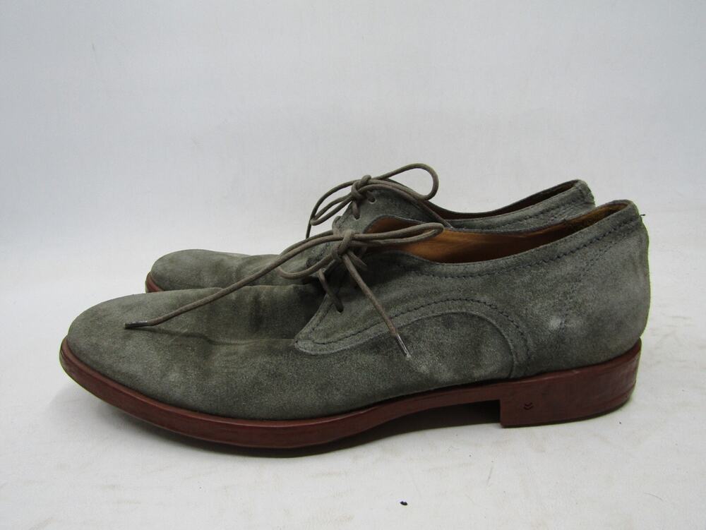 John Varvatos Mens Size 10 M Gray Suede Laces Casual Dress Shoes